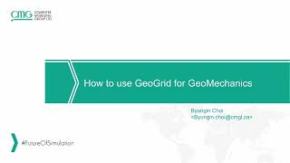 CMG Tutorial How to Use Geogrids for Geomechanics [upl. by Nosneb170]