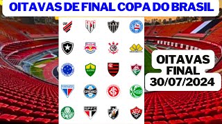 TABELA DA COPA DO BRASIL 2024  CLASSIFICAÇÃO DA COPA DO BRASIL OITAVAS DE FINAIS [upl. by Luca]