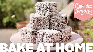 Super Easy Ridiculously Tasty Lamingtons Recipe  Bake at Home  Cupcake Jemma [upl. by Anerb]