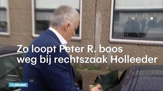 Op beeld zo loopt Peter R boos weg bij rechtszaak Holleeder  RTL NIEUWS [upl. by Ennaehr]