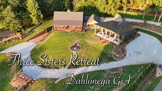 Three Sisters Retreat Luxury Short Term Rental Dahlonega GA [upl. by Akehsar]