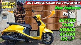 2024 yamaha fascino 125 Hybrid Ride Review  Better Than Honda Activa 125 [upl. by Eiralc]