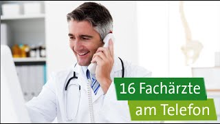 AOKClarimedis 16 Fachärzte am Telefon [upl. by Eremaj137]