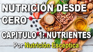 NUTRICIÓN DESDE CERO 1 Nutrientes clasificación y función [upl. by Rehpotsirh31]