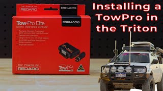 DIY Install REDARC TOWPRO ELITE V3 ELECTRIC BRAKE CONTROLLER  Mitsubishi Triton [upl. by Darci559]