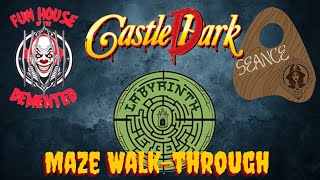 Full Walk through of Castle Dark Mazes at Castle Park 2024 [upl. by Winograd]