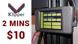 Cheap and easy Klipper touch interface with CYD Klipper [upl. by Navillus]