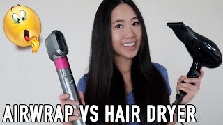 Can the Dyson Airwrap Replace A Hairdryer PreStyling vs Professional Dryer  Test amp Honest Review [upl. by Anaic]