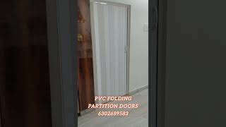 Folding pvc partition doors  collopsible partition doors  Hyderabad Bangalore amp Chennai  shorts [upl. by Eirret]