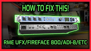 RME UFX Broken Heres how to fix it  How to recap RME audio interface power supply repair video [upl. by Ylrevaw]