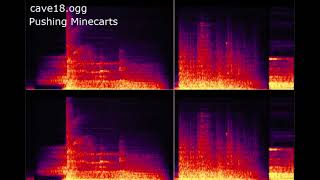 스펙트로그램의 마인크래프트 동굴 소리 [upl. by Whittemore]
