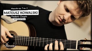 Frédéric Chopin Mazurka in a minor op 7 no 2 played by Mateusz Kowalski on a 2021 Daniele Chiesa [upl. by Htebasil]