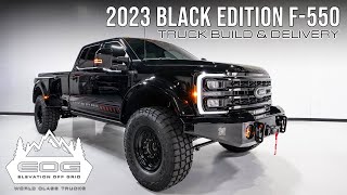 2023 Black Edition F550 Truck Build amp Delivery [upl. by Elroy47]