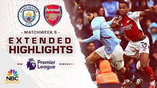 Manchester City v Arsenal  PREMIER LEAGUE HIGHLIGHTS  9222024  NBC Sports [upl. by Adnoel]