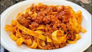 RAGÙ ALLA BOLOGNESE how to cook authentic tagliatelle bolognese the Italian way [upl. by Anawd]