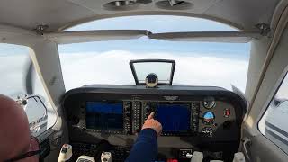 G58 Baron  GPS 3 to minimums  MRH [upl. by Vaughn]