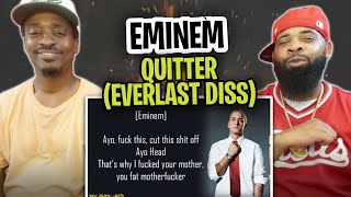 TRETV REACTS TO  Eminem  Quitter Everlast Diss ft D12 Lyrics [upl. by Schalles840]