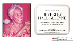 Celebrating the Life of Beverley HallAlleyne [upl. by Joette134]