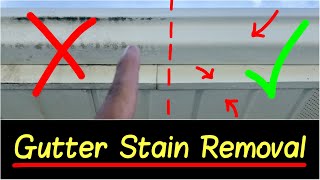 ✅Best Gutter Stain Remover  How to Clean Fascia and Soffit on Home DIY HD Review [upl. by Neenaej]