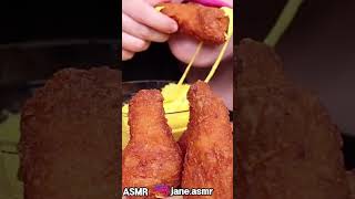 Korean chicken and melted cheese  Mukbang eating sound  دجاج كوري مع جبنة سايحة [upl. by Cowan358]