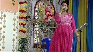 Mayabati Meghe Elo Tandra ll মায়াবতী মেঘে এলো তন্দ্রা ll Sandhya Mukhopadhyay ll Live Performance [upl. by Jocelyn]