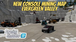 NEW Console Mining MAP Evergreen Valley  Farming Simulator 22 fs22 farmingsimulator22 simulator [upl. by Kendra]