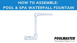 How to Build The Pool amp Spa Waterfall Fountain [upl. by Akimed602]