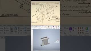 Day 2 of completing a drawing textbook cad engineering solidworks autodesk drawing dailyvlog [upl. by Snider777]