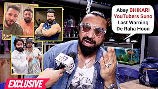 Ajaz Khan ANGRY Reply To YouTubers Roast Purav Jha Elvish Yadav Rajat Dalal Rajveer Fitness [upl. by Yessac852]