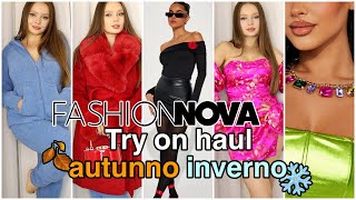 TRY ON HAUL FASHION NOVA AUTUNNO INVERNO 2023 🤑  TENDENZE DELLA STAGIONE ❄️ [upl. by Slocum]