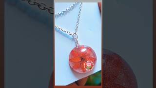 Ixora flower Preserved flowerresin art resinart shortvideo diy handmade resinjewelry [upl. by Yekcin619]