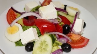 Recette de la salade grecque [upl. by Aynad]