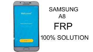 Samsung A8 2018  FRP Bypass A530F [upl. by Airrehs199]