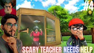 SCARY TEACHER CRYING FOR HELP  SCARY TEACHER 3D GAMEPLAY 4 [upl. by Hoagland]