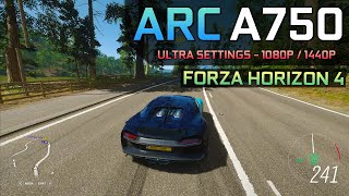 Forza Horizon 4  Arc A750  1080P  1440P [upl. by Nolyag102]