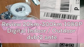 Review 20km300km 1080P Digital Indoor  Outdoor dvbt2 antenna Universa ATTIC RV HD TV antenna fo [upl. by Beberg645]