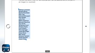 Importing students names from a PDF file into iDoceos gradebook [upl. by Coridon]