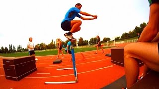 Séance 8  Athlétisme  Préparation Physique Générale et Travail de pied 14092015 [upl. by Akienahs]