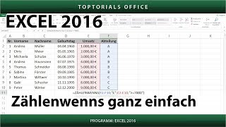 Zählenwenns ganz einfach Excel [upl. by Anerroc852]