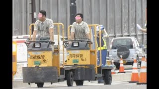 築地市場ターレー大移動 激レア「ヤマト運輸ターレー」も参戦 [upl. by Yrreb]