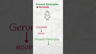 Present Participles vs Gerunds englishgrammar englishlearning [upl. by Freudberg]