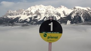 ⛷ Schladming  Skifahren in den Wolken der Planai [upl. by Mauchi611]