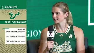 South Florida Womens Basketball at the 2024 American Athletic Conference Basketball Media Day ESPN [upl. by Nitsuj537]