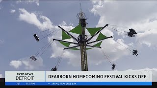 42nd annual Dearborn Homecoming Festival kicks off at Ford Field Park [upl. by Aynot924]