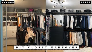 EXTREME DIY CLOSET MAKEOVER [upl. by Basil]