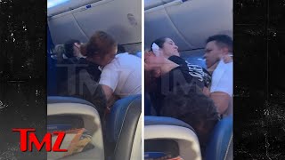 Woman Bites Flight Attendant Rips Vest in Meltdown on United Flight  TMZ [upl. by Fein]