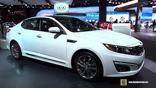 2015 KIA Optima SXL  Exterior and Interior Walkaround  2015 Detroit Auto Show [upl. by Sunderland]