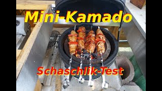 Schaschlik Test auf 99€ Mini Kamado  Einfach und lecker für jeden möglich [upl. by Zebulon185]