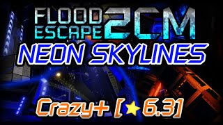 Neon Skylines  Flood Escape 2 Community Maps [upl. by Ewolram491]