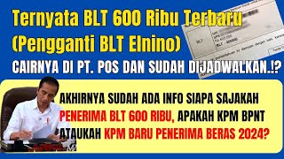 BLT 600 RIBU TERNYATA DICAIRKAN DI PT POS DAN DIJADWALKAN PENCAIRANNYA APAKAH KPM BPNT DAPAT BLT 600 [upl. by Naharba]